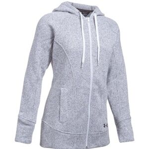 Under Armour Women's Light Gray Full-Zip Hoodie